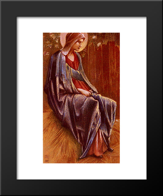 The Virgin 20x24 Black Modern Wood Framed Art Print Poster by Burne Jones, Edward