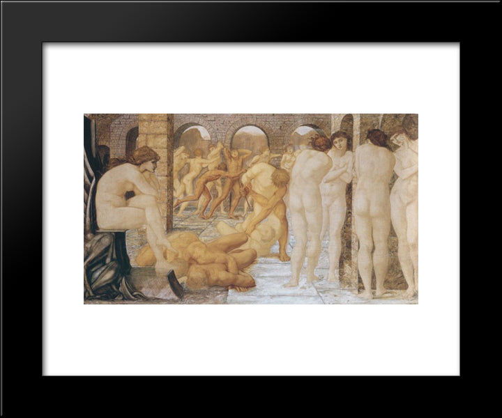 Venus Discordia 20x24 Black Modern Wood Framed Art Print Poster by Burne Jones, Edward