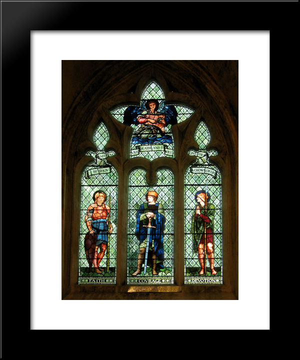 William Scott Luce 20x24 Black Modern Wood Framed Art Print Poster by Burne Jones, Edward