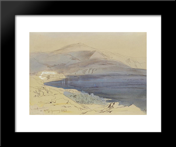 Villefranche 20x24 Black Modern Wood Framed Art Print Poster by Lear, Edward