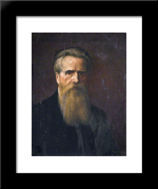 Self Portrait 20x24 Black Modern Wood Framed Art Print Poster by Taylor, Edward R.