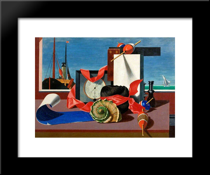 Bright Intervals 20x24 Black Modern Wood Framed Art Print Poster by Wadsworth, Edward