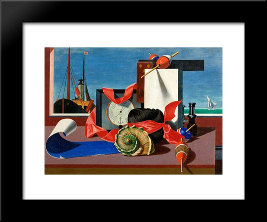 Bright Intervals 20x24 Black Modern Wood Framed Art Print Poster by Wadsworth, Edward