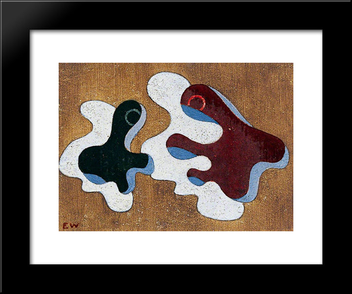 Conversation 20x24 Black Modern Wood Framed Art Print Poster by Wadsworth, Edward
