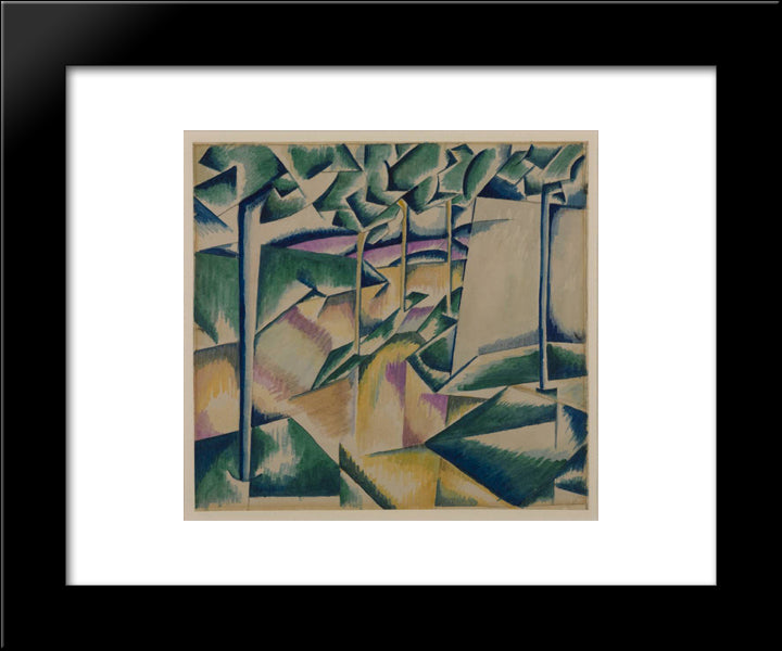Landscape 20x24 Black Modern Wood Framed Art Print Poster by Wadsworth, Edward