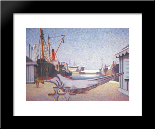 Le Havre, France 20x24 Black Modern Wood Framed Art Print Poster by Wadsworth, Edward