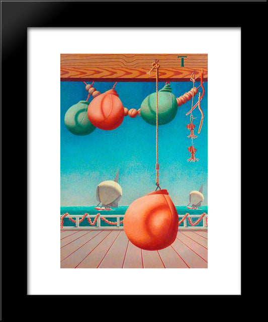 Pendent 20x24 Black Modern Wood Framed Art Print Poster by Wadsworth, Edward