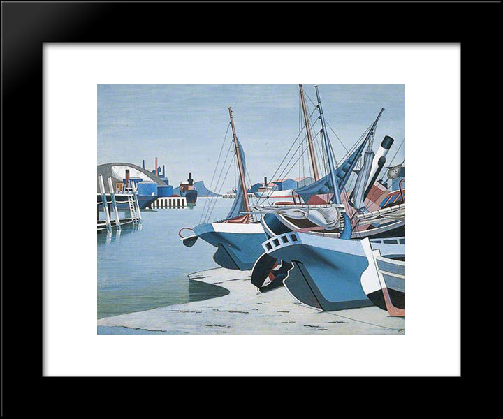 Slump 20x24 Black Modern Wood Framed Art Print Poster by Wadsworth, Edward