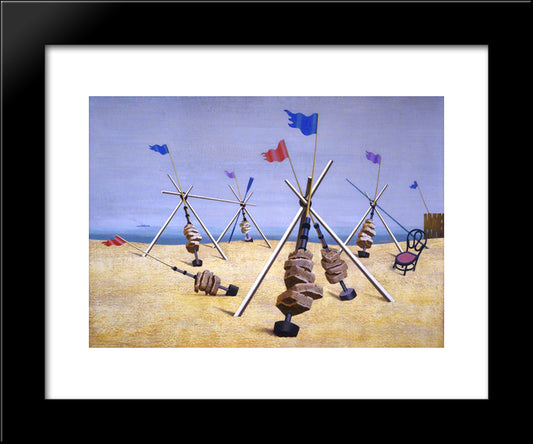 Visibility Moderate 20x24 Black Modern Wood Framed Art Print Poster by Wadsworth, Edward