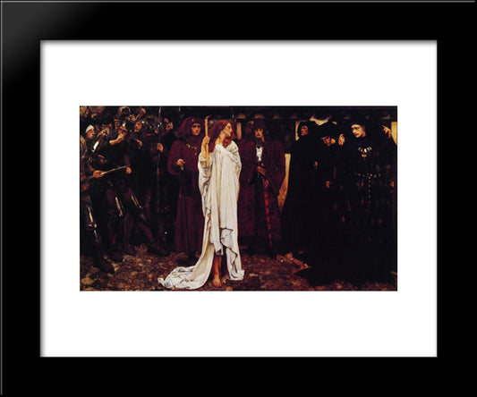 La Penitence D'Eleanor, Duchesse De Glouster 20x24 Black Modern Wood Framed Art Print Poster by Abbey, Edwin Austin
