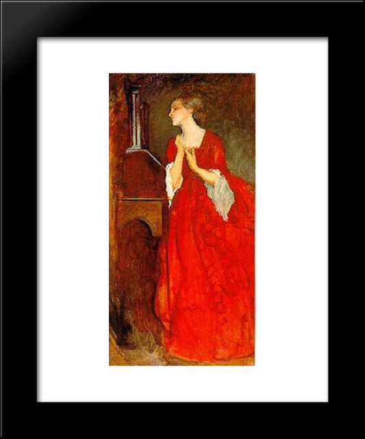 The Lady Anne 20x24 Black Modern Wood Framed Art Print Poster by Abbey, Edwin Austin