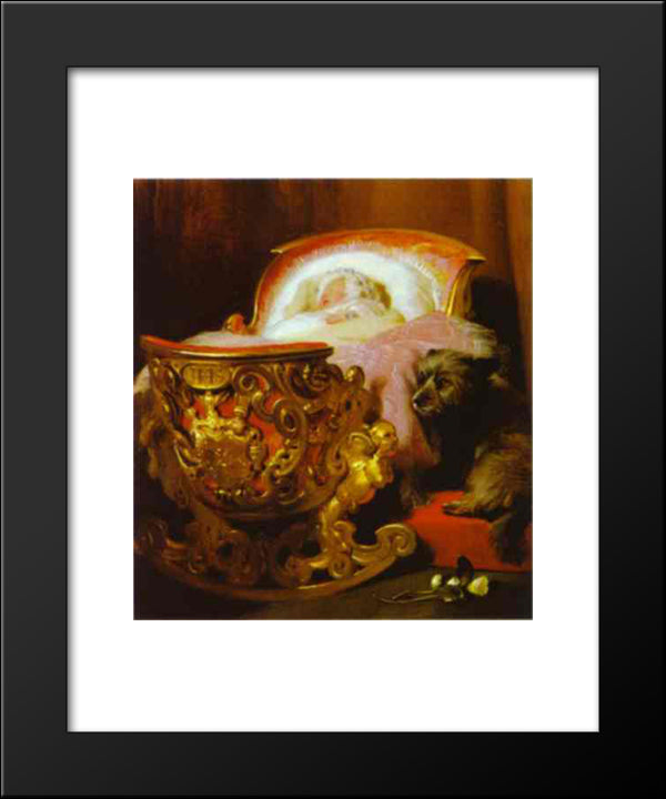 Princess Alice 20x24 Black Modern Wood Framed Art Print Poster by Landseer, Edwin Henry