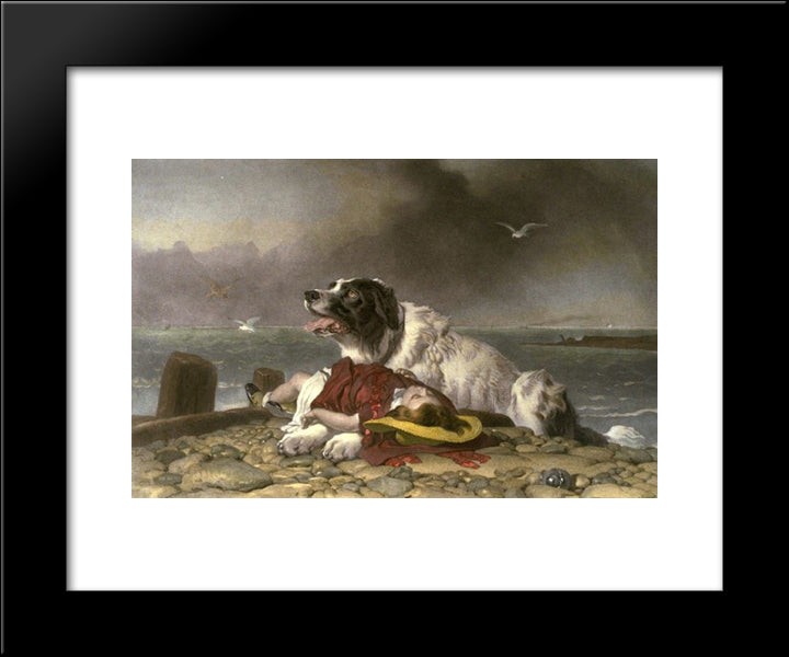 Saved 20x24 Black Modern Wood Framed Art Print Poster by Landseer, Edwin Henry