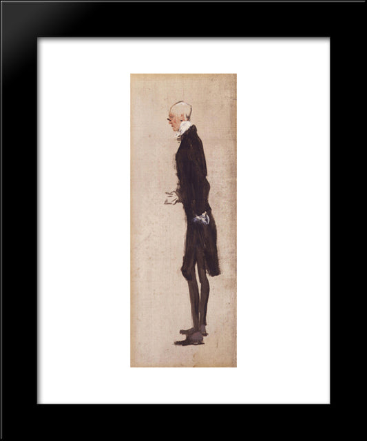 Sir Francis Burdett 20x24 Black Modern Wood Framed Art Print Poster by Landseer, Edwin Henry