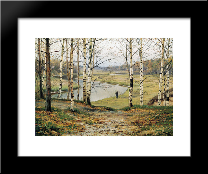 October 20x24 Black Modern Wood Framed Art Print Poster by Volkov, Efim
