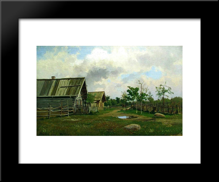 Rural Landscape 20x24 Black Modern Wood Framed Art Print Poster by Volkov, Efim