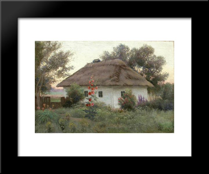 Ukrainian Landscape 20x24 Black Modern Wood Framed Art Print Poster by Volkov, Efim