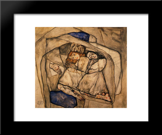 Conversion 20x24 Black Modern Wood Framed Art Print Poster by Schiele, Egon