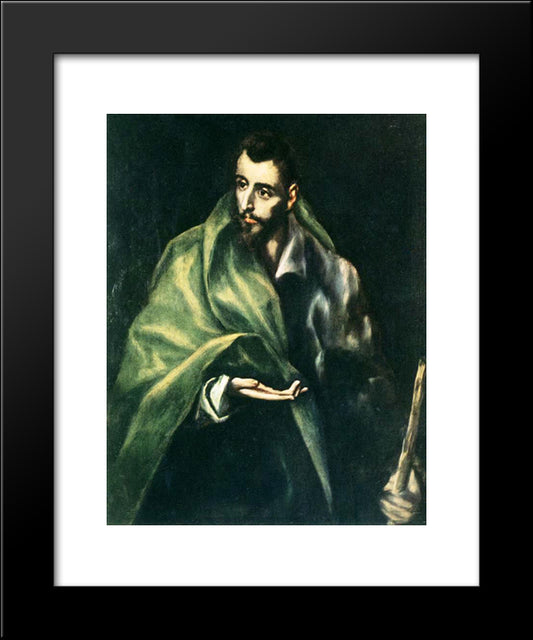 Apostle St. James The Greater 20x24 Black Modern Wood Framed Art Print Poster by El Greco