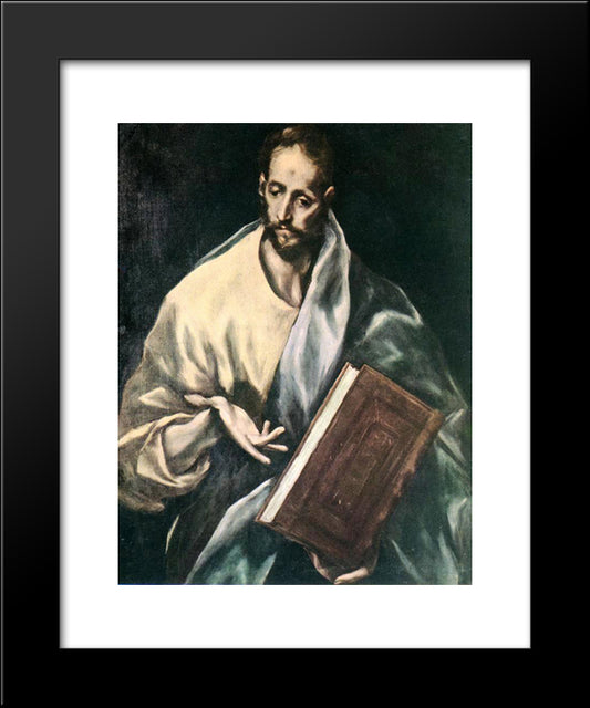 Apostle St. James The Less 20x24 Black Modern Wood Framed Art Print Poster by El Greco