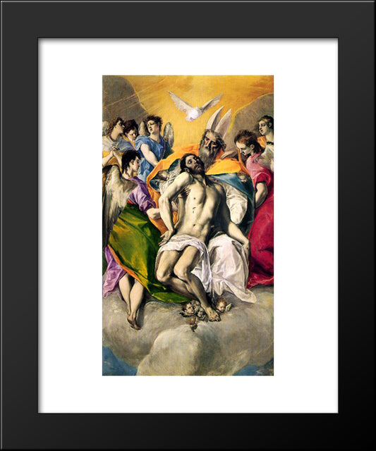 Ascension Of Jesus 20x24 Black Modern Wood Framed Art Print Poster by El Greco