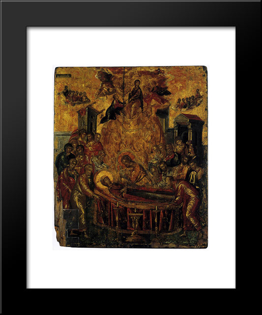 Dormition Of The Virgin 20x24 Black Modern Wood Framed Art Print Poster by El Greco