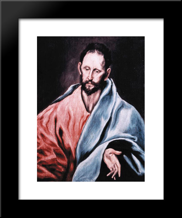 St. James The Less 20x24 Black Modern Wood Framed Art Print Poster by El Greco