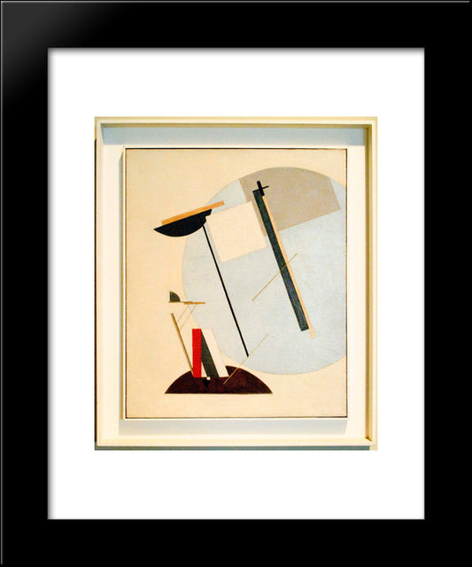 Proun 3 A 20x24 Black Modern Wood Framed Art Print Poster by Lissitzky, El