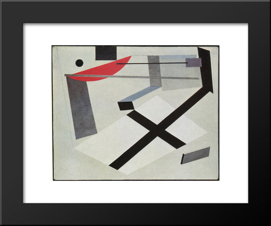 Proun 30 T 20x24 Black Modern Wood Framed Art Print Poster by Lissitzky, El