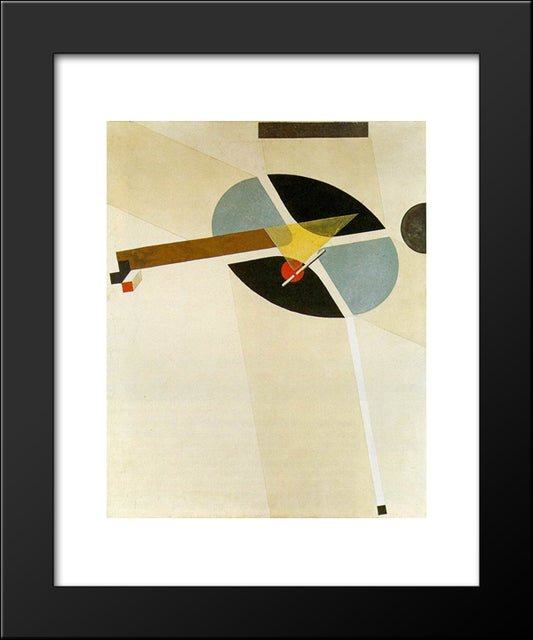 Proun G7 20x24 Black Modern Wood Framed Art Print Poster by Lissitzky, El