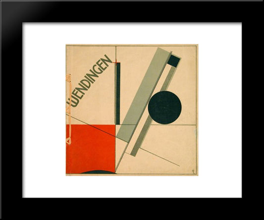 Wendingen 20x24 Black Modern Wood Framed Art Print Poster by Lissitzky, El