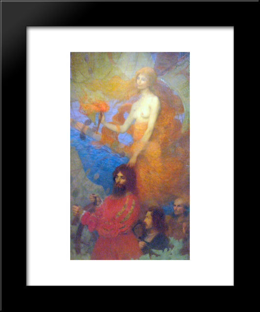 A Providencia Guia Cabral 20x24 Black Modern Wood Framed Art Print Poster by Visconti, Eliseu