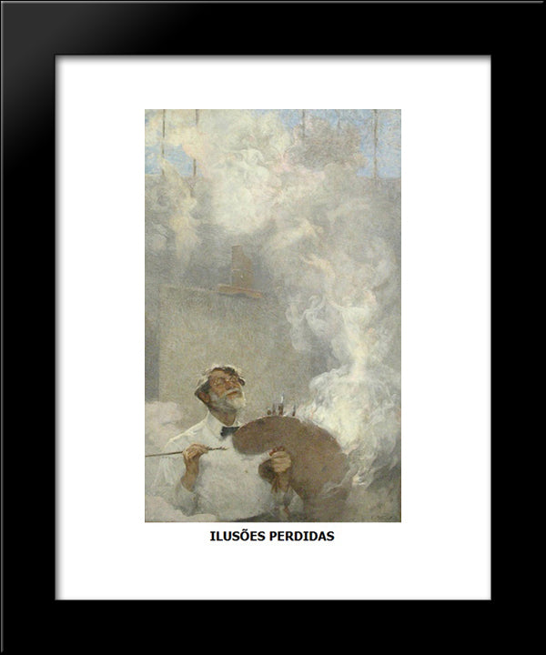 Ilusoes Perdidas 20x24 Black Modern Wood Framed Art Print Poster by Visconti, Eliseu