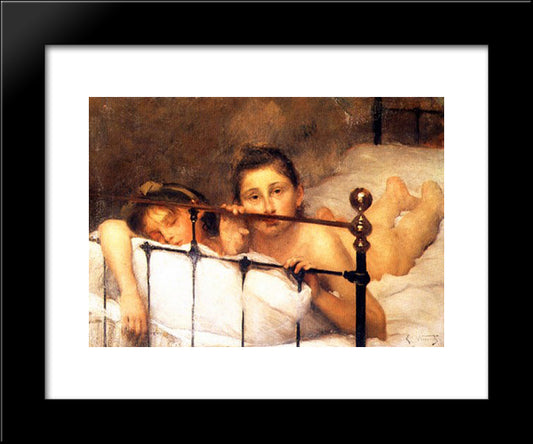 In The Summer 20x24 Black Modern Wood Framed Art Print Poster by Visconti, Eliseu