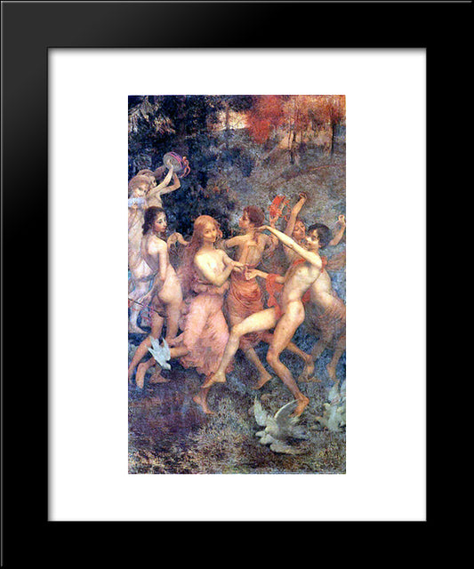 Oreadas 20x24 Black Modern Wood Framed Art Print Poster by Visconti, Eliseu