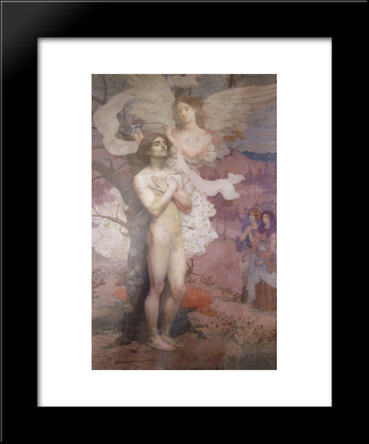 Recompensa De So Sebastio 20x24 Black Modern Wood Framed Art Print Poster by Visconti, Eliseu