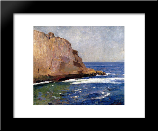 Bald Head Cliff, York, Maine 20x24 Black Modern Wood Framed Art Print Poster by Carlsen, Emil