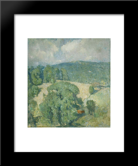 Connecticut Hillside 20x24 Black Modern Wood Framed Art Print Poster by Carlsen, Emil