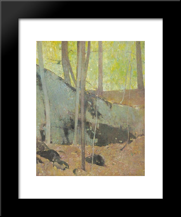 Golden Afternoon 20x24 Black Modern Wood Framed Art Print Poster by Carlsen, Emil