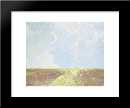 Marsh Landscape 20x24 Black Modern Wood Framed Art Print Poster by Carlsen, Emil