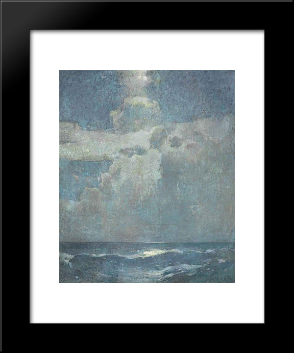 Moonlight 20x24 Black Modern Wood Framed Art Print Poster by Carlsen, Emil