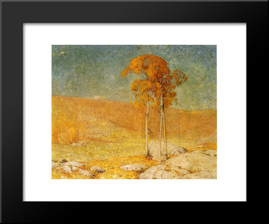 October Summer 20x24 Black Modern Wood Framed Art Print Poster by Carlsen, Emil