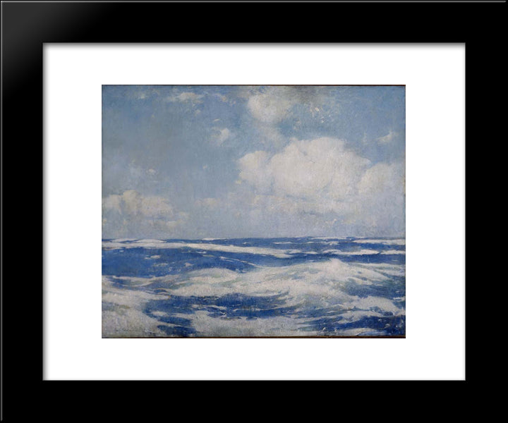 Open Sea 20x24 Black Modern Wood Framed Art Print Poster by Carlsen, Emil