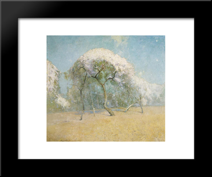 Spring Landscape 20x24 Black Modern Wood Framed Art Print Poster by Carlsen, Emil