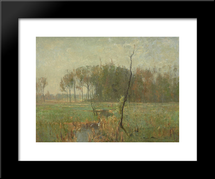 Summer Mist 20x24 Black Modern Wood Framed Art Print Poster by Carlsen, Emil