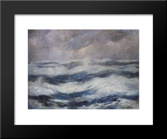 The Sky And The Ocean 20x24 Black Modern Wood Framed Art Print Poster by Carlsen, Emil