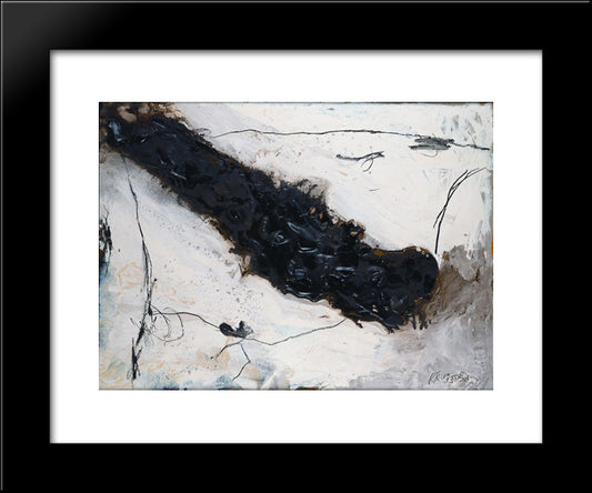 Fluss 20x24 Black Modern Wood Framed Art Print Poster by Schumacher, Emil