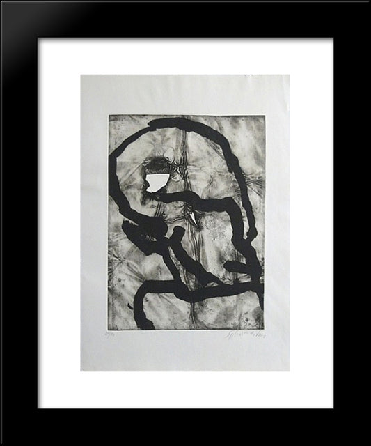 Hommage A Picasso 20x24 Black Modern Wood Framed Art Print Poster by Schumacher, Emil