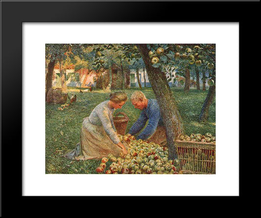 Orchard In Flanders 20x24 Black Modern Wood Framed Art Print Poster by Claus, Emile