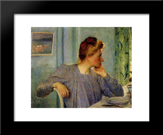 Portrait De Madame Claus 20x24 Black Modern Wood Framed Art Print Poster by Claus, Emile